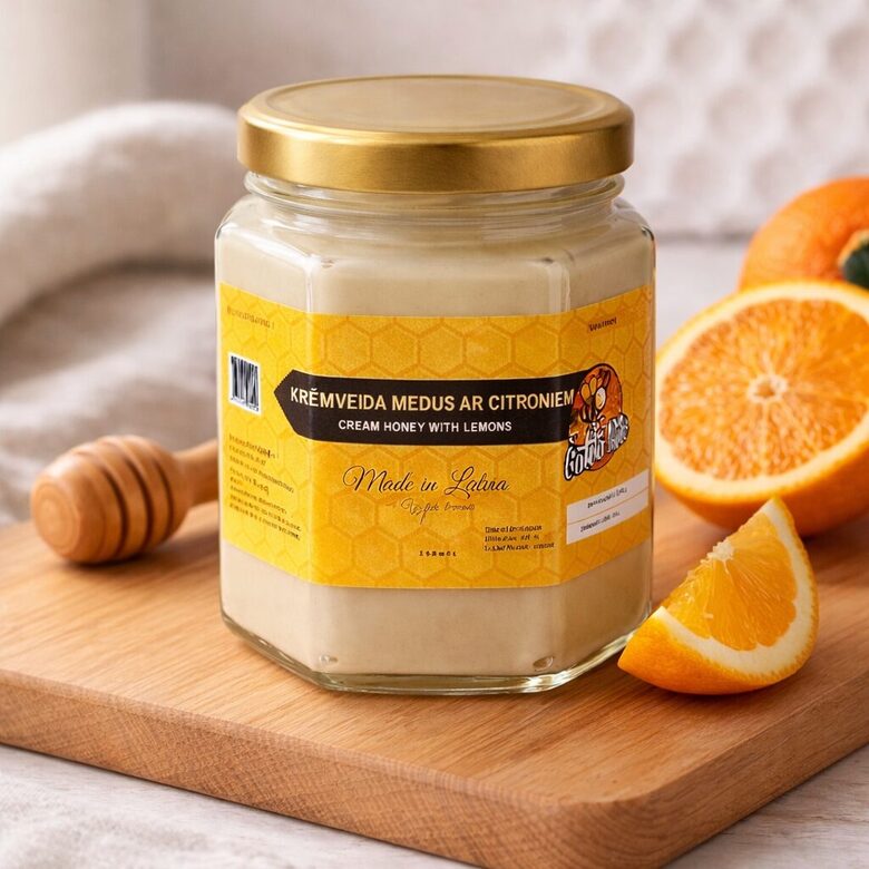 Creamed Honey with Uzbek Lemons GOURMET (with peel)