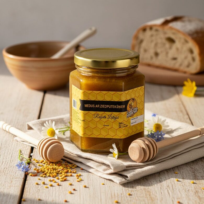 Medus ar ziedputekšņiem