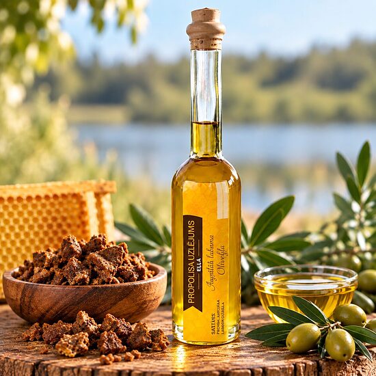 Propolis-Ölauszug mit nativem Olivenöl extra