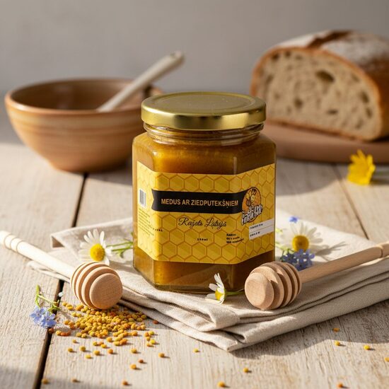 Medus ar ziedputekšņiem